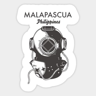 Malapascua Philippines Diving travel poster Sticker